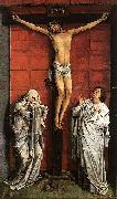 Rogier van der Weyden Christus on the Cross with Mary and St John Spain oil painting artist